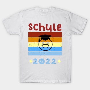 Schule 2022 1. Klasse Smile Schulbeginn T shirt T-Shirt